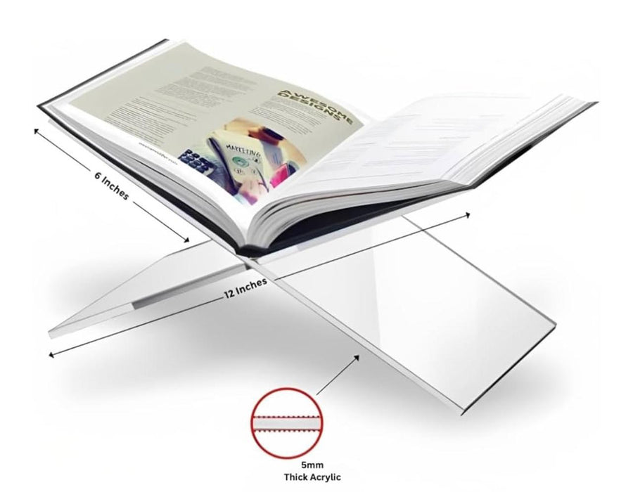 Holy Quran Stand X-shaped Clear Display | Plan Acrylic stand for Holy Quran