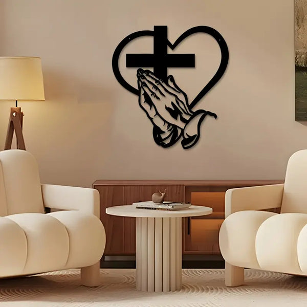 Jesus Hand With Cross and Hearts – Christians Home Decal
