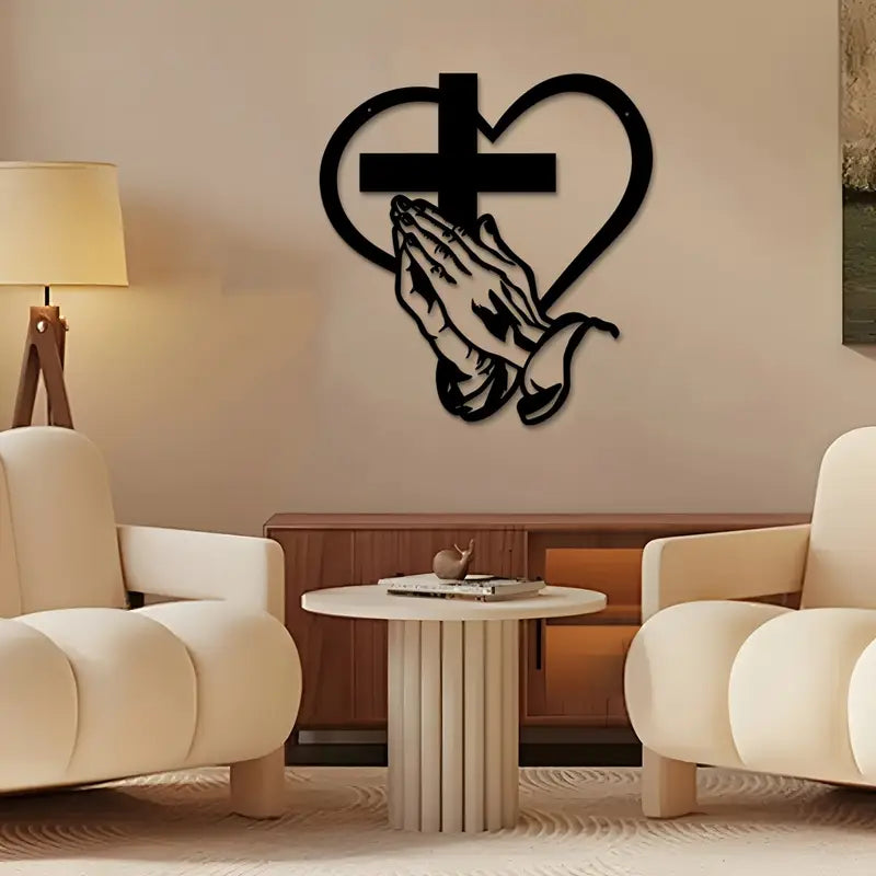 Jesus Hand With Cross and Hearts – Christians Home Decal