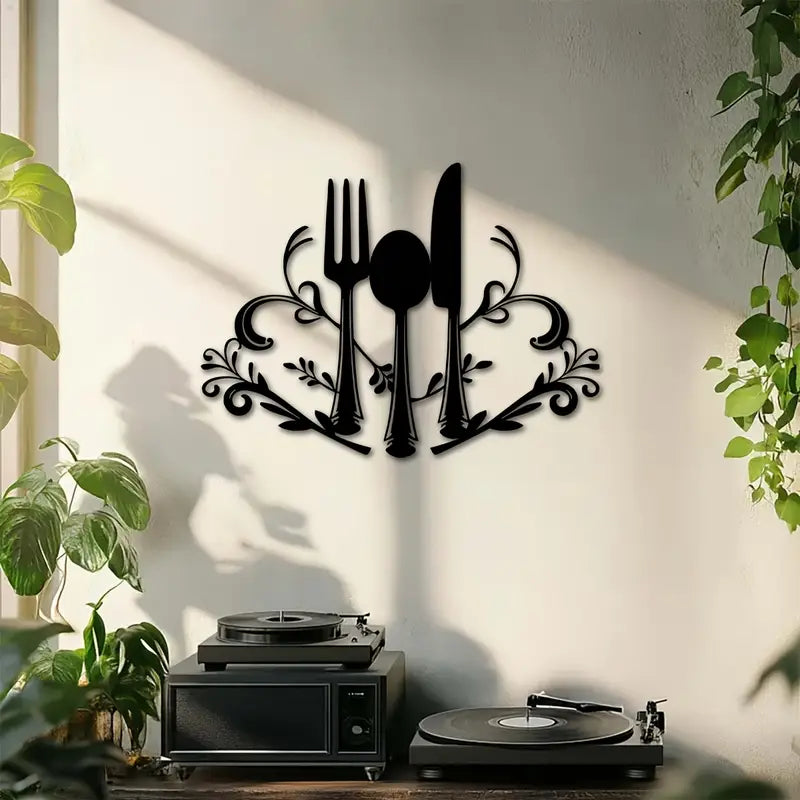 Fork and Spoon Kitchen & Dining Room Wall Art – Home Decor