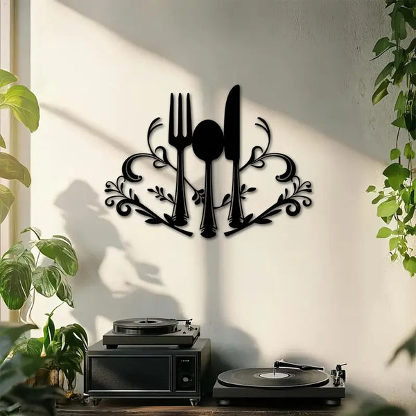 Fork and Spoon Kitchen & Dining Room Wall Art – Home Decor