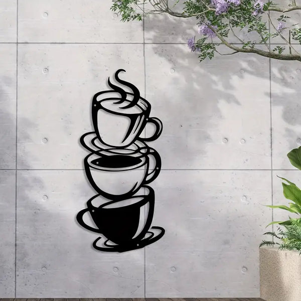 Coffee & Tea Cups – Kitchen's Wall Decal – for Gifting