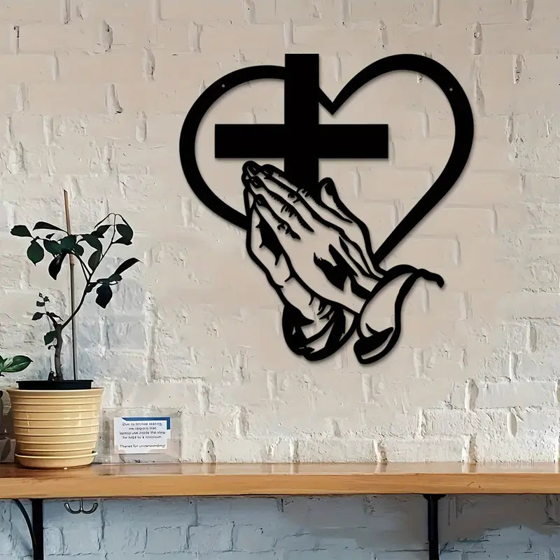Jesus Hand With Cross and Hearts – Christians Home Decal