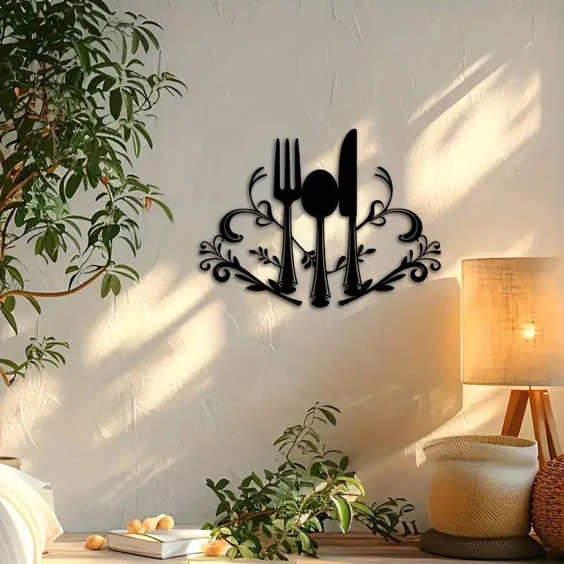 Fork and Spoon Kitchen & Dining Room Wall Art – Home Decor