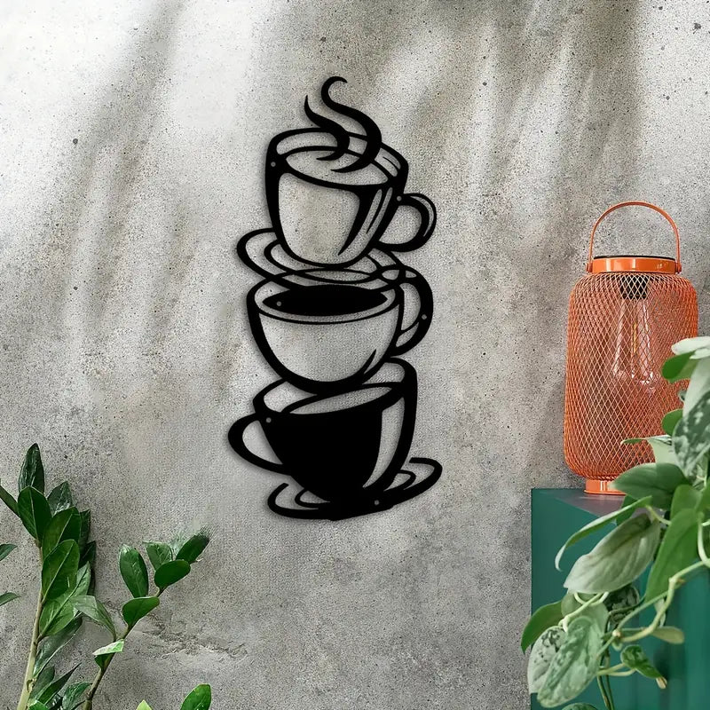 Coffee & Tea Cups – Kitchen's Wall Decal – for Gifting