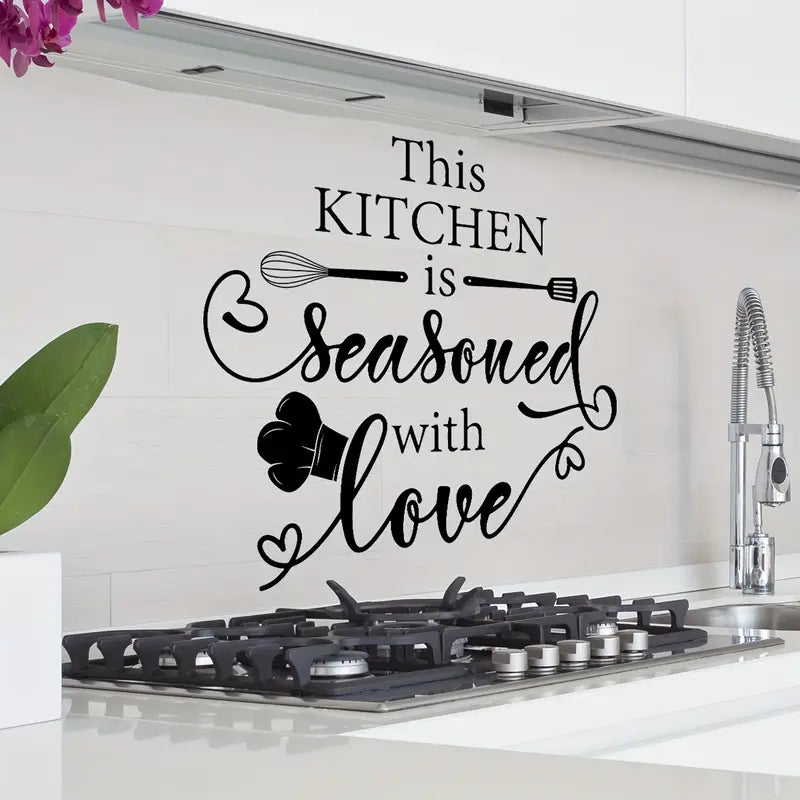 Kitchen Decor – This Kitchen is seasoned with Lover – Home Wall Decor