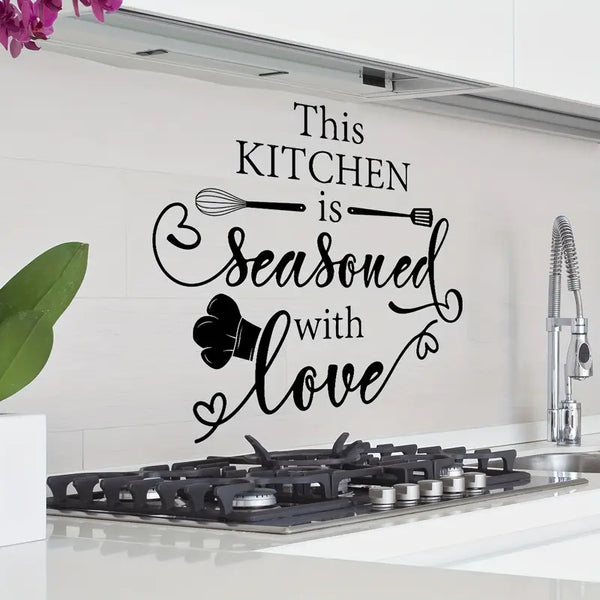 Kitchen Decor – This Kitchen is seasoned with Lover – Home Wall Decor