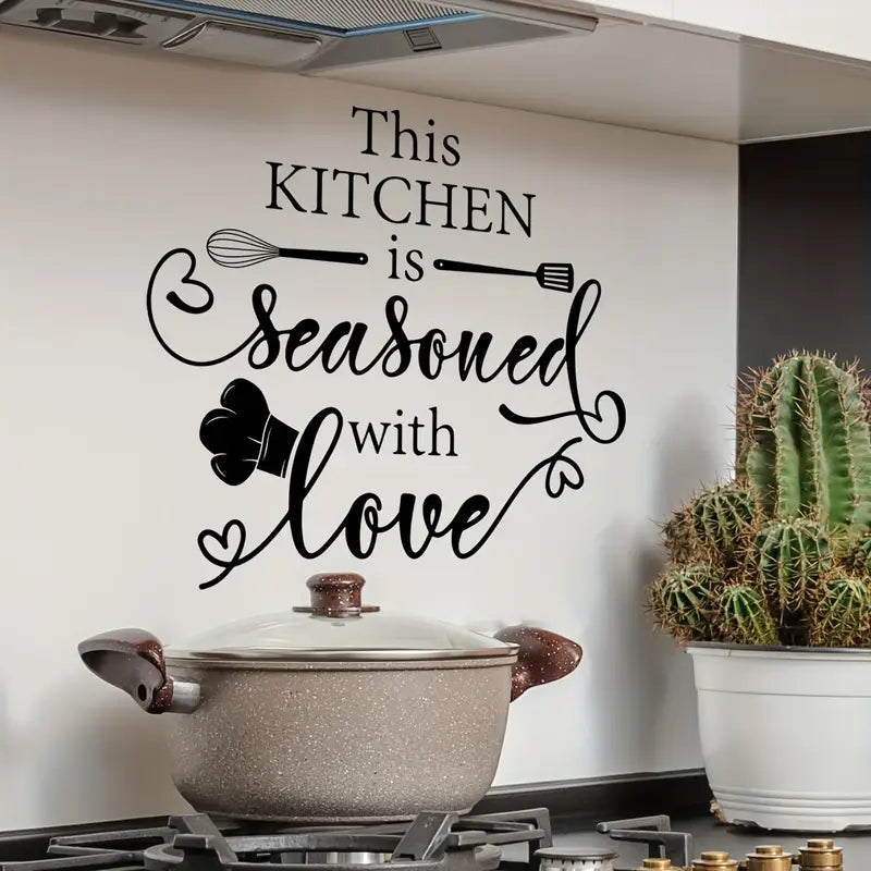 Kitchen Decor – This Kitchen is seasoned with Lover – Home Wall Decor
