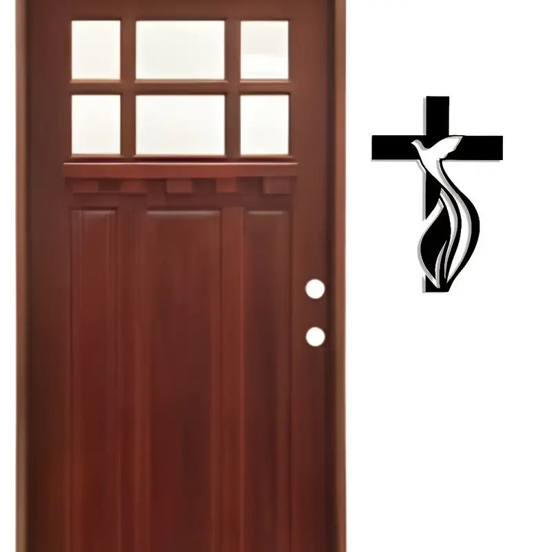 Jesus Cross & Flower Christian's Home – Christmas & Baptism – Church, Home Decor