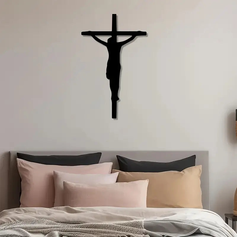 Jesus Cross Black – Christmas & Baptism – For Church or Home