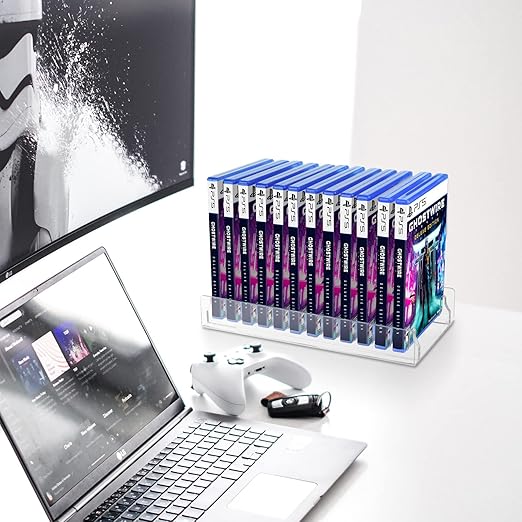 Acrylic Video Game Storage Organizer Stand for PS5, PS4, PS3, Game Storage, PS5 Game