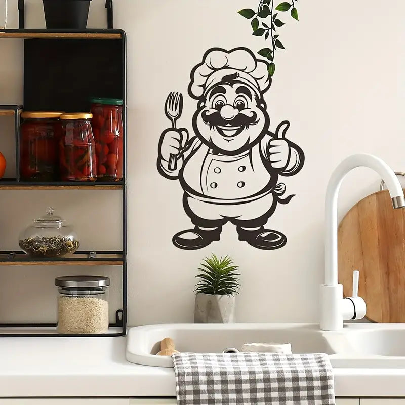 Chef With Fork – Kitchen & Dining Wall Decor