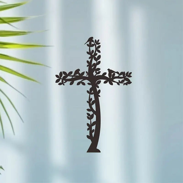 Jesus Cross Tree & Birds – Christian Home Décor – Christmas & Baptism
