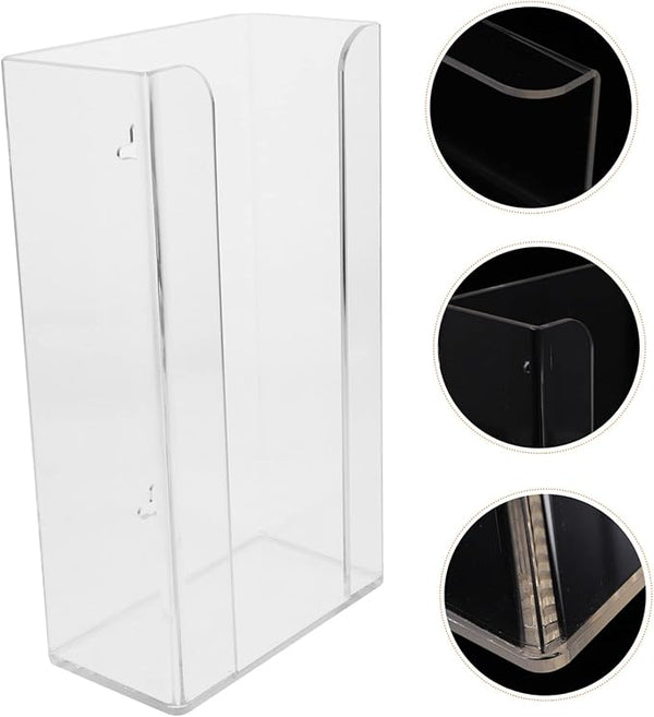 Box Shoe Covers Dispenser Napkin Basket Disposable Gloves Dispenser Acrylic Glove Holder