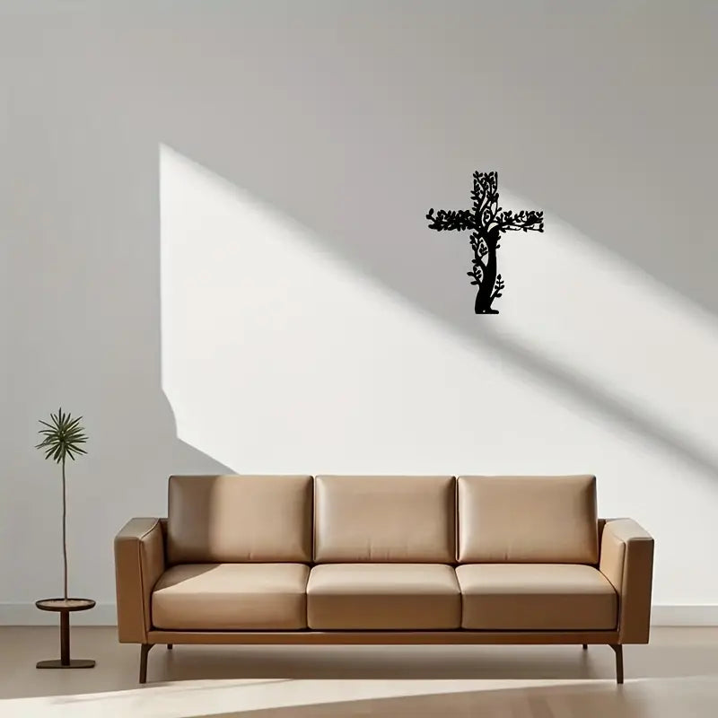 Jesus Cross Tree & Leaves Christian Home Décor – Christmas & Baptism