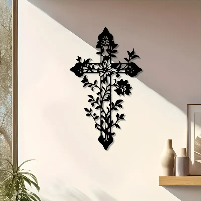 Jesus Cross Floral Tree Branches – Christmas & Baptism – For Church or Home