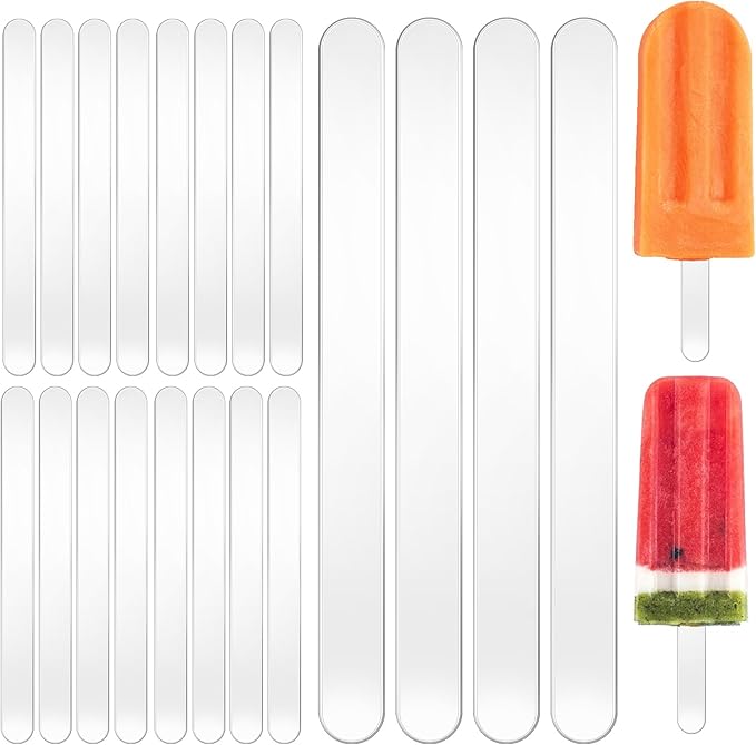 30 Pcs Clear Acrylic Sticks