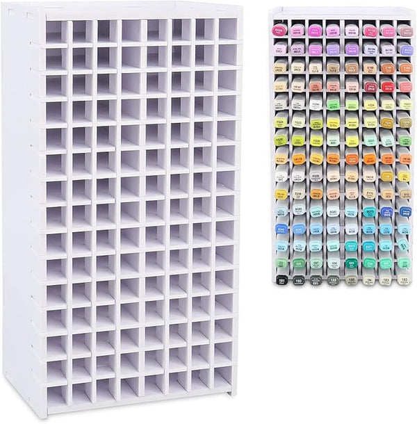 Acrylic Art Marker Storage Rack for 120 Markers Watercolour Brushes Pens Color Pencils