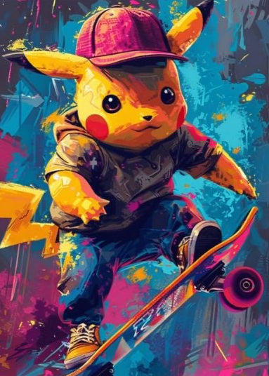 Pokemon: Pikachu Sky Board Wall Art