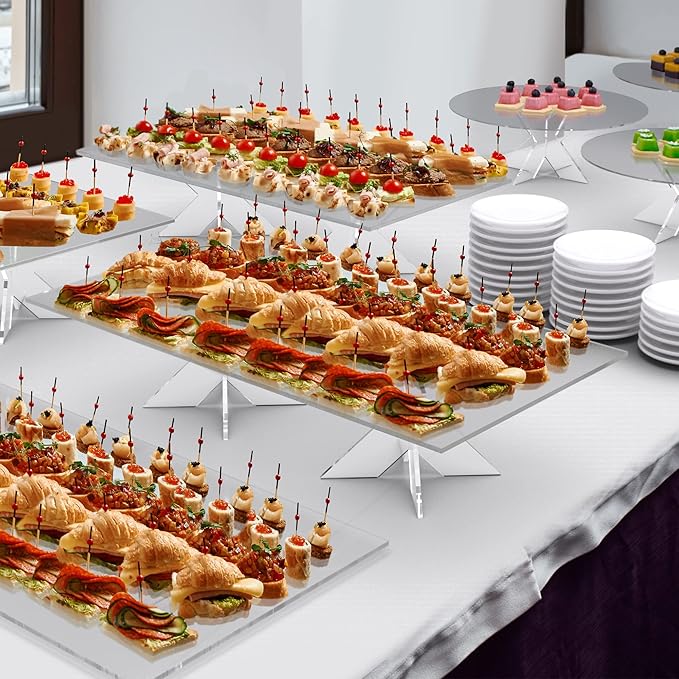 Acrylic Display Stand – Buffet Serving Tray Riser