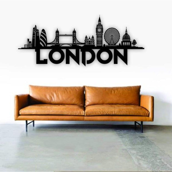 London, England – Skyline Acrylic Wall Art – Home Decal – National Day