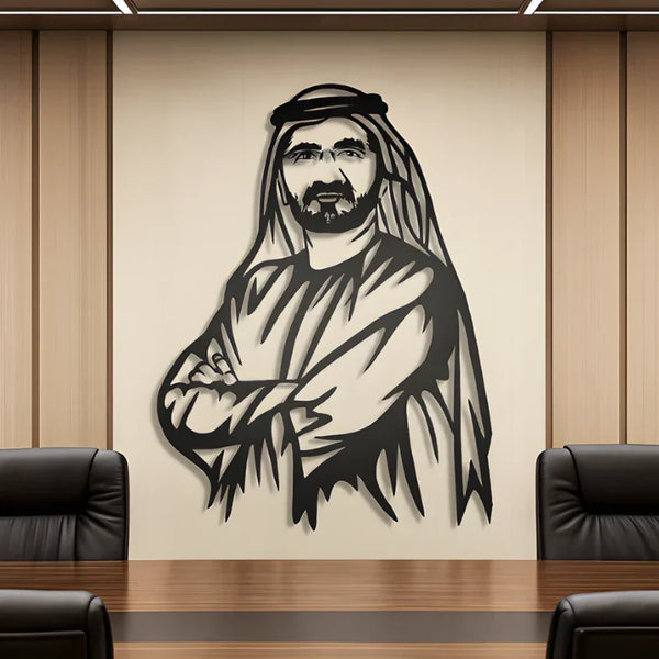 Sheikh Mohammed bin Rashid Al Maktoum Acrylic Portrait