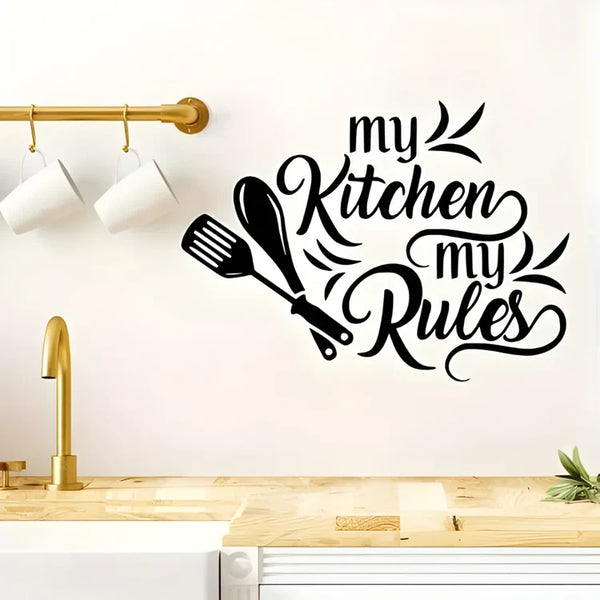 "My Kitchen My Rules" Acrylic Wall Decal