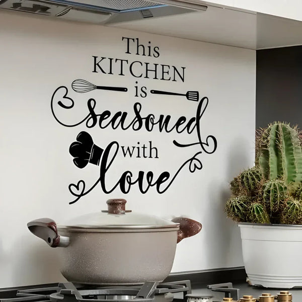 This Kitchen is Seasoned with Love Acrylic Wall Décor