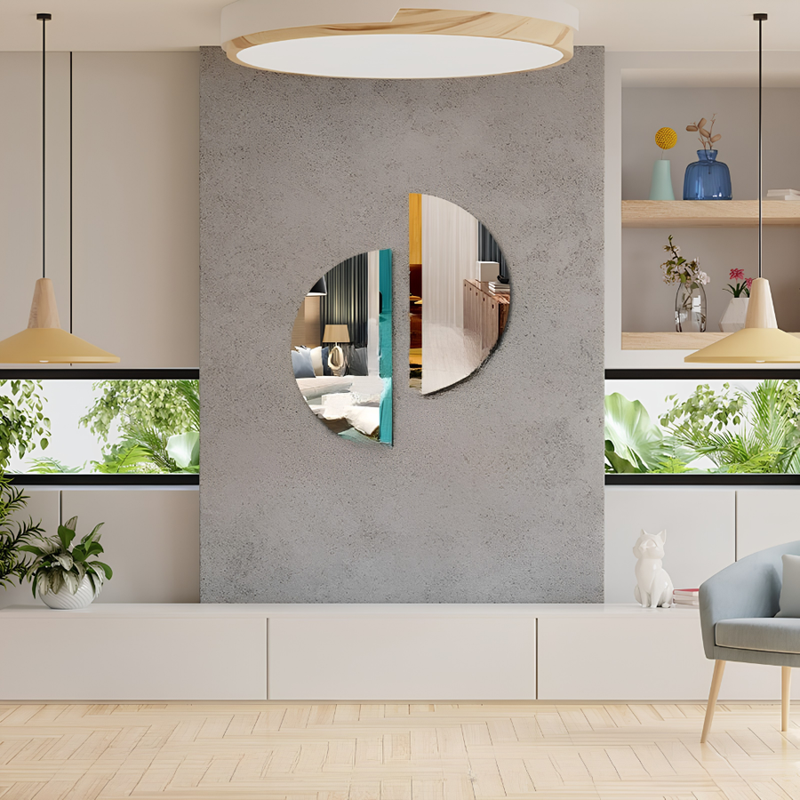 Abstract Mirror Wal Decor
