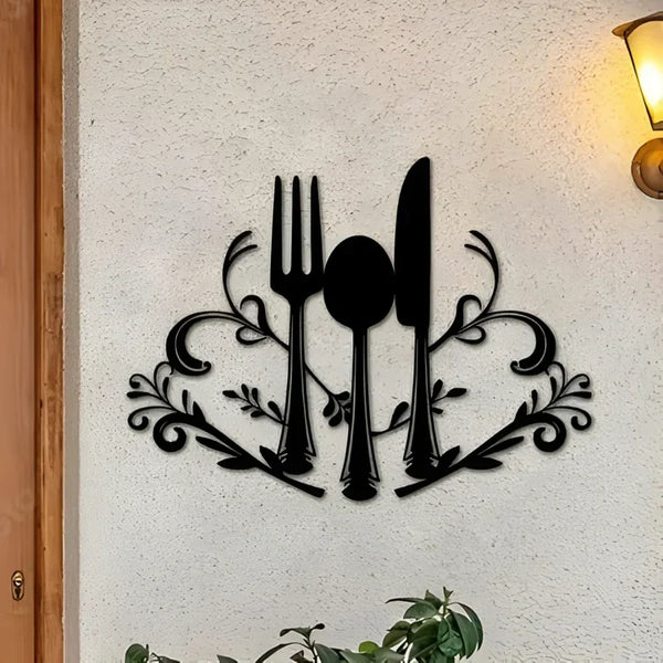 Fork & Spoon Acrylic Wall Art | Kitchen & Dining Decor UAE