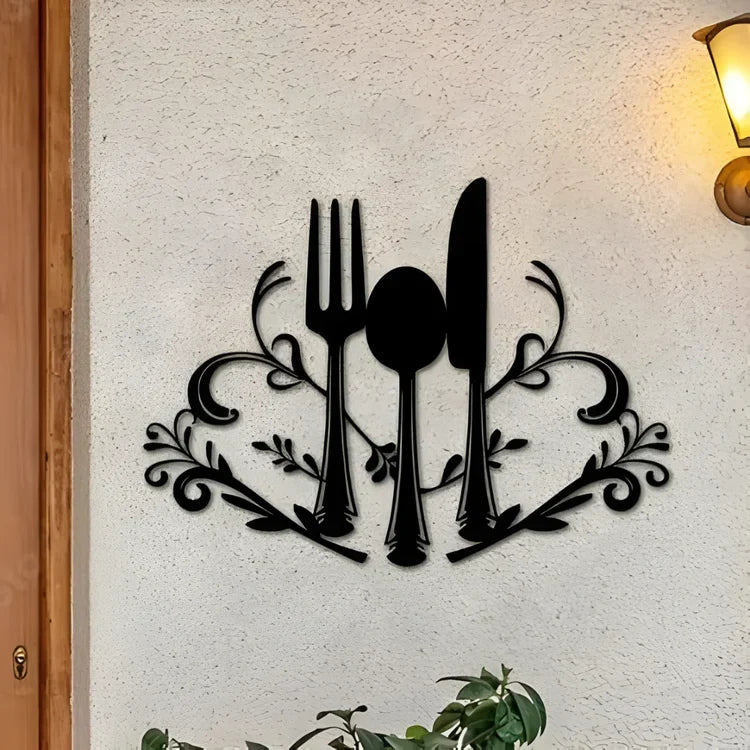 Fork & Spoon Acrylic Wall Art | Kitchen & Dining Decor UAE