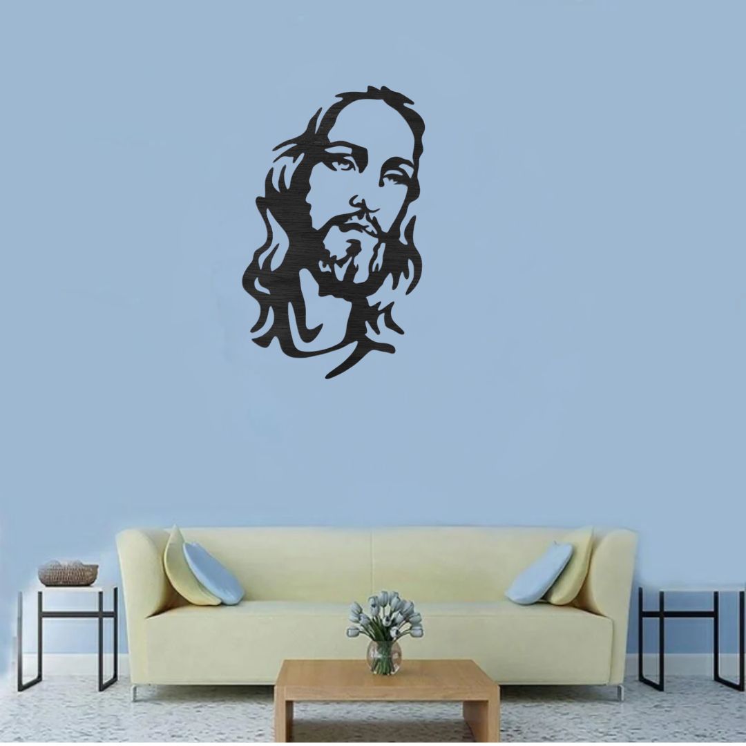 Jesus Christ's Face – Christmas & Baptism – For Church or Home wall Decal