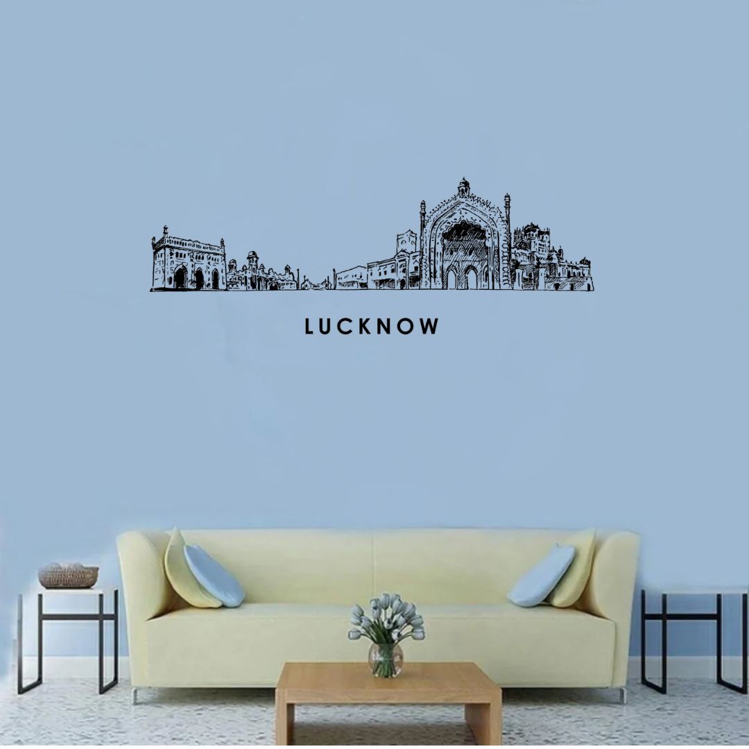 Lucknow, India – Skyline Acrylic Wall Art – Home Decal – Indian National Day