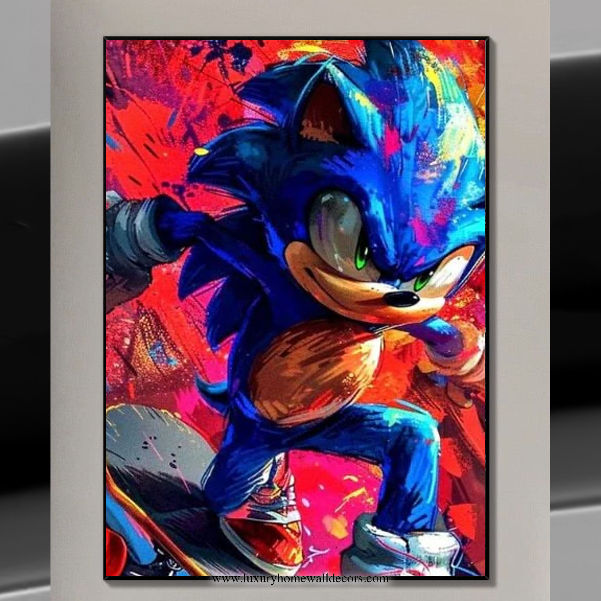 Super Sonic Paint Wall Art