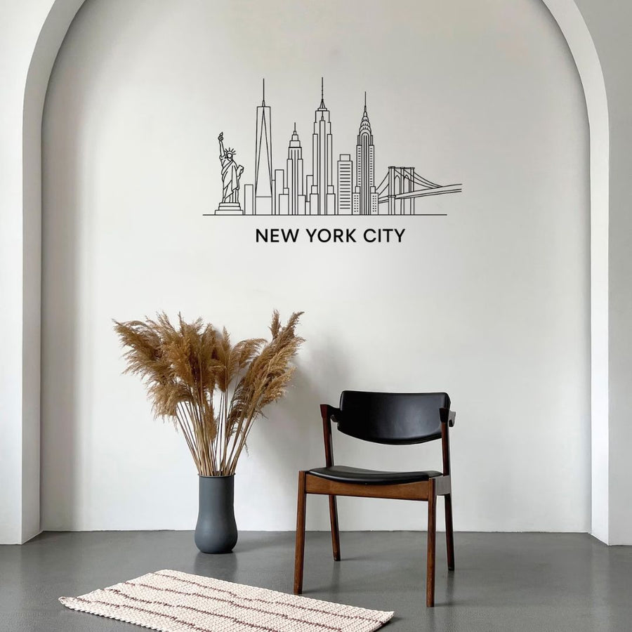 New York, America – Skyline Acrylic Wall Art – Home Decal – National Day