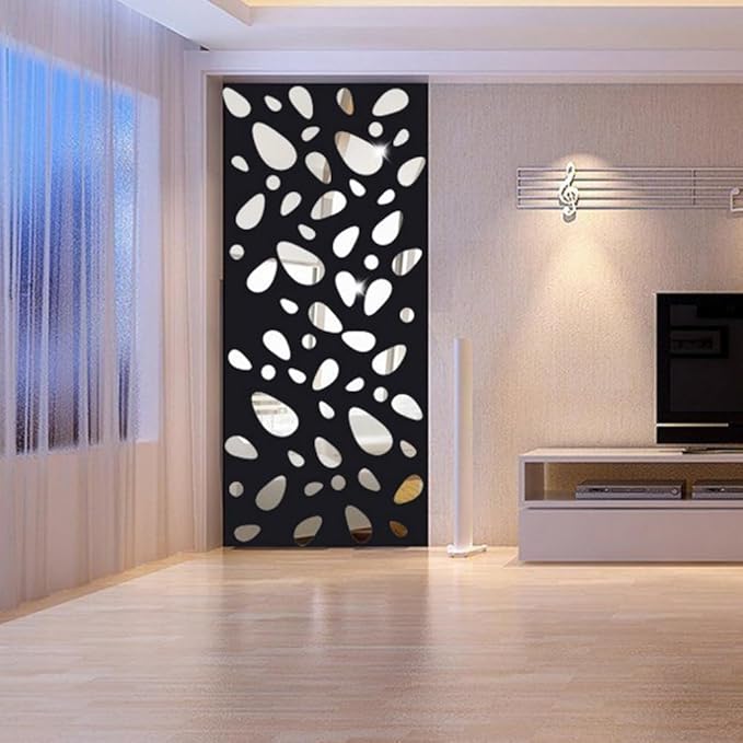 3 Pcs Acrylic Mirror Wall Stickers
