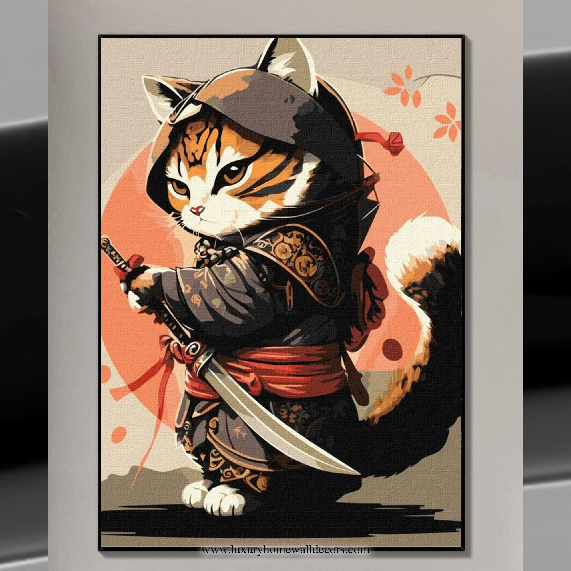 Ninja Cat Wall Art