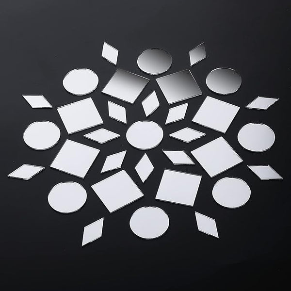 120 Pcs Small Acrylic Craft Mirrors