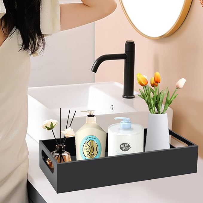 Acrylic Toilet Paper Holder with Storage