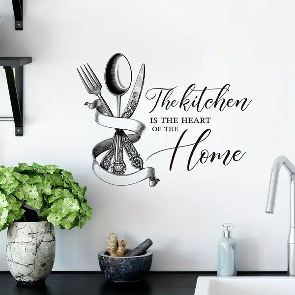 The Kitchen Is The Heart Of The Home – Kitchen Decal
