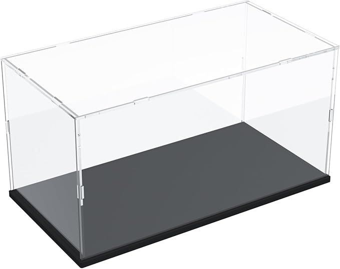 Acrylic Display Case with Black Base for Lego
