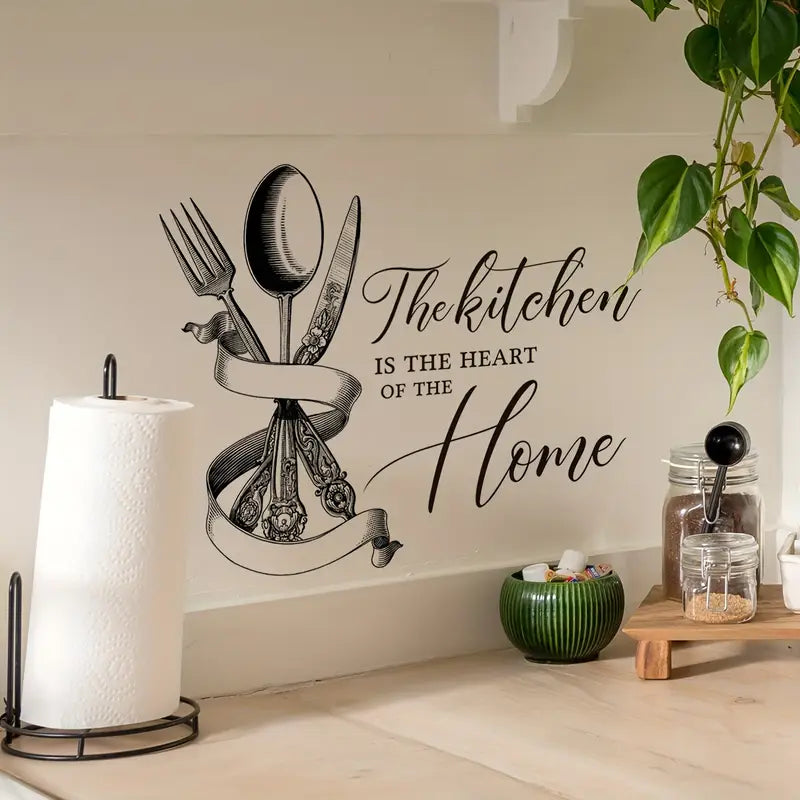 The Kitchen Is The Heart Of The Home – Kitchen Decal