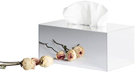 JackCubeDesign Acrylic Mirror Tissue Box Holder