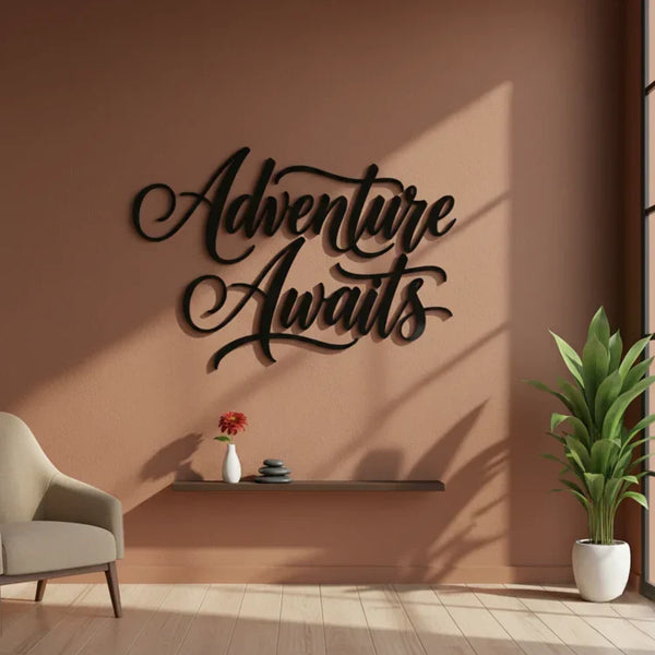 "Adventure Awaits" Acrylic Wall Art – Inspirational Travel & Home Decor