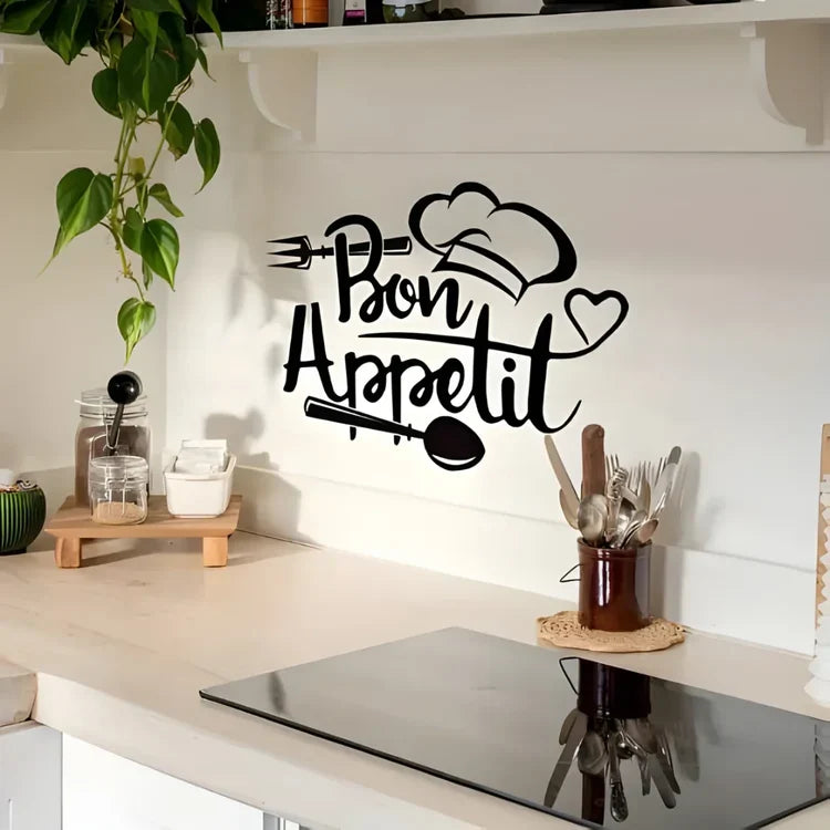 Chef's Cap Fork Spoon Acrylic Wall Decal