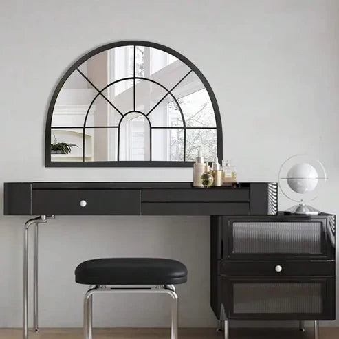 Arched Window Mirror with Acrylic Frame