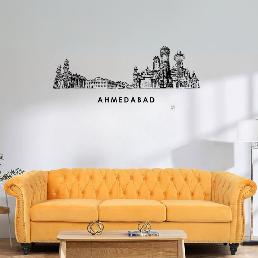 Ahemdabad, India – Skyline Acrylic Wall Art – Home Decal – Indian National Day