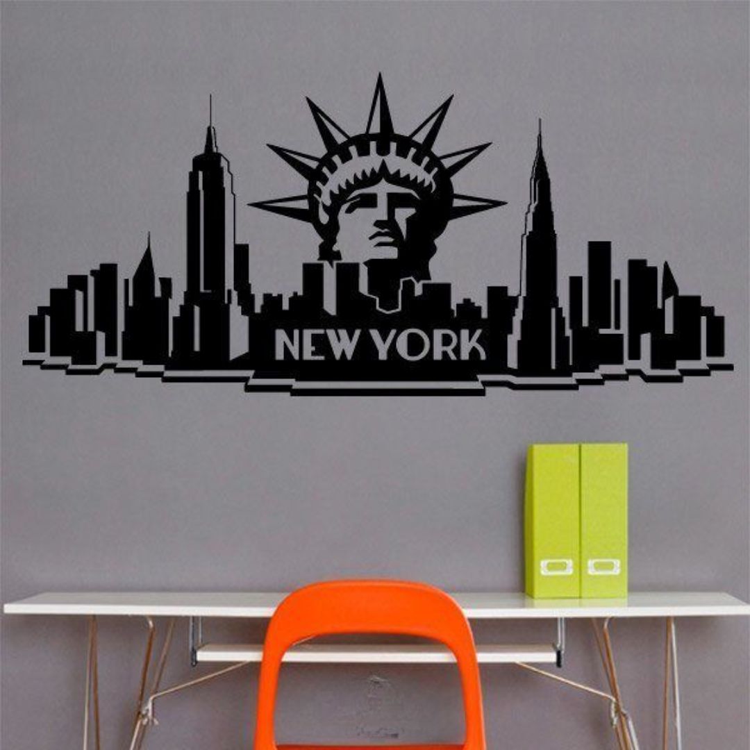 New York America – Skyline Acrylic Wall Art – Home Decal – National Day