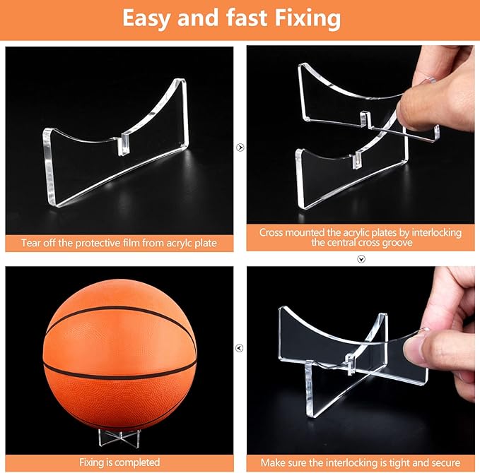 Acrylic Sports Ball Display Stand