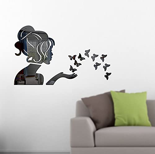 Angel With Butterflies Acrylic Mirror – Modern Home Decoration